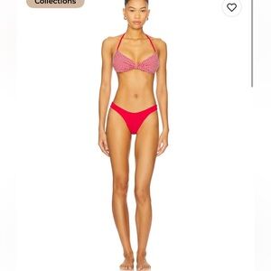 Hunza G Red and White Gingham Bikini